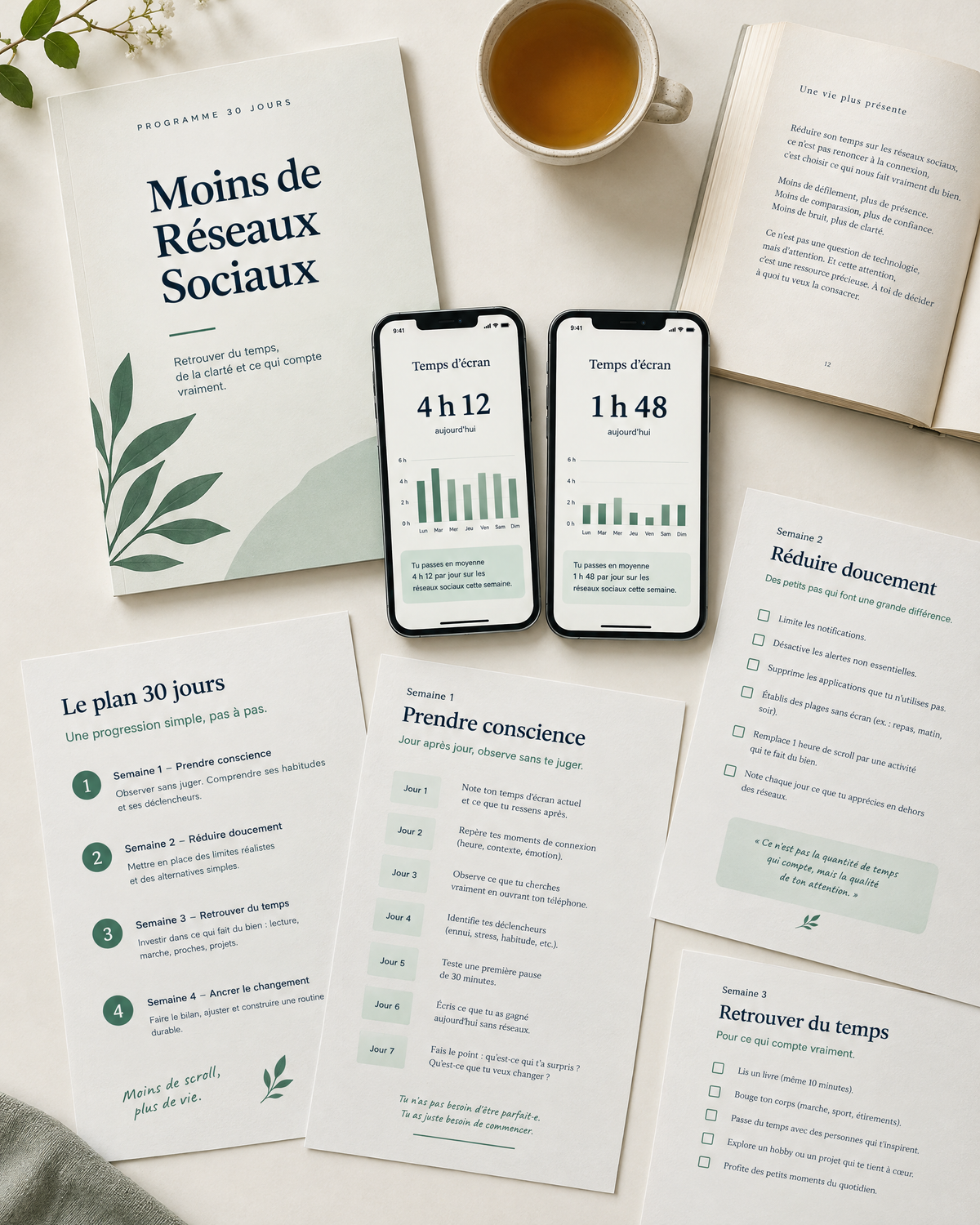 Moins de Réseaux Sociaux en 30 Jours