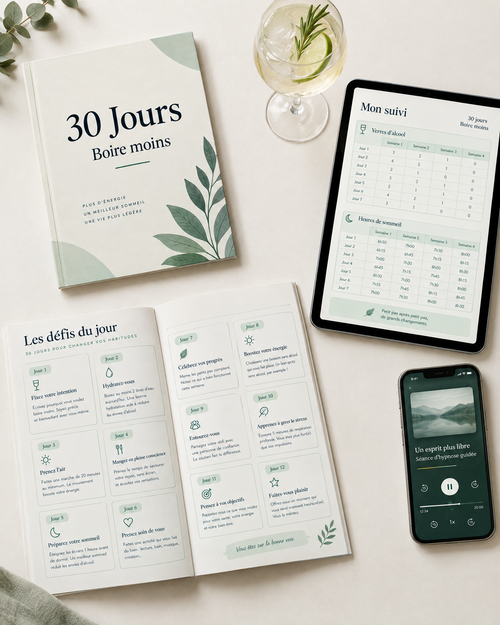 30 Jours pour Boire Moins : tout ce que vous recevez
