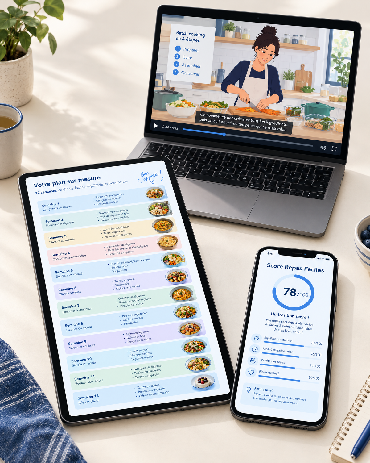 Le Plan des Repas du Soir Sur Mesure