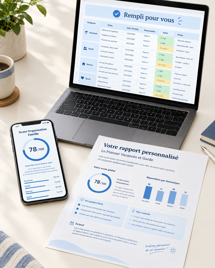 L'Agenda Vacances Configuré Pour Vous