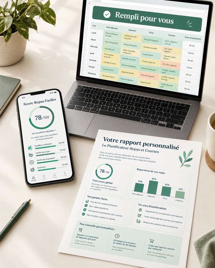 Le Planificateur Repas Configuré Pour Vous